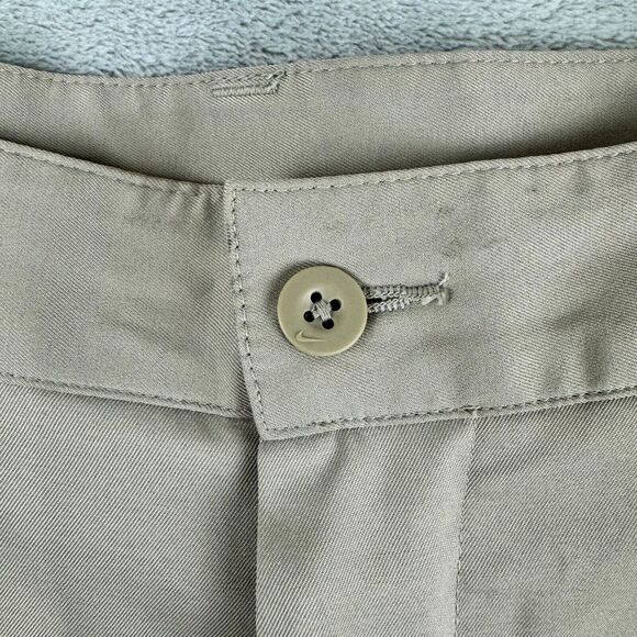Nike Golf Pants Mens 34x31 Khaki Dri-FIT Training Stretch Wide Leg Lightweight - Picture 4 of 15
